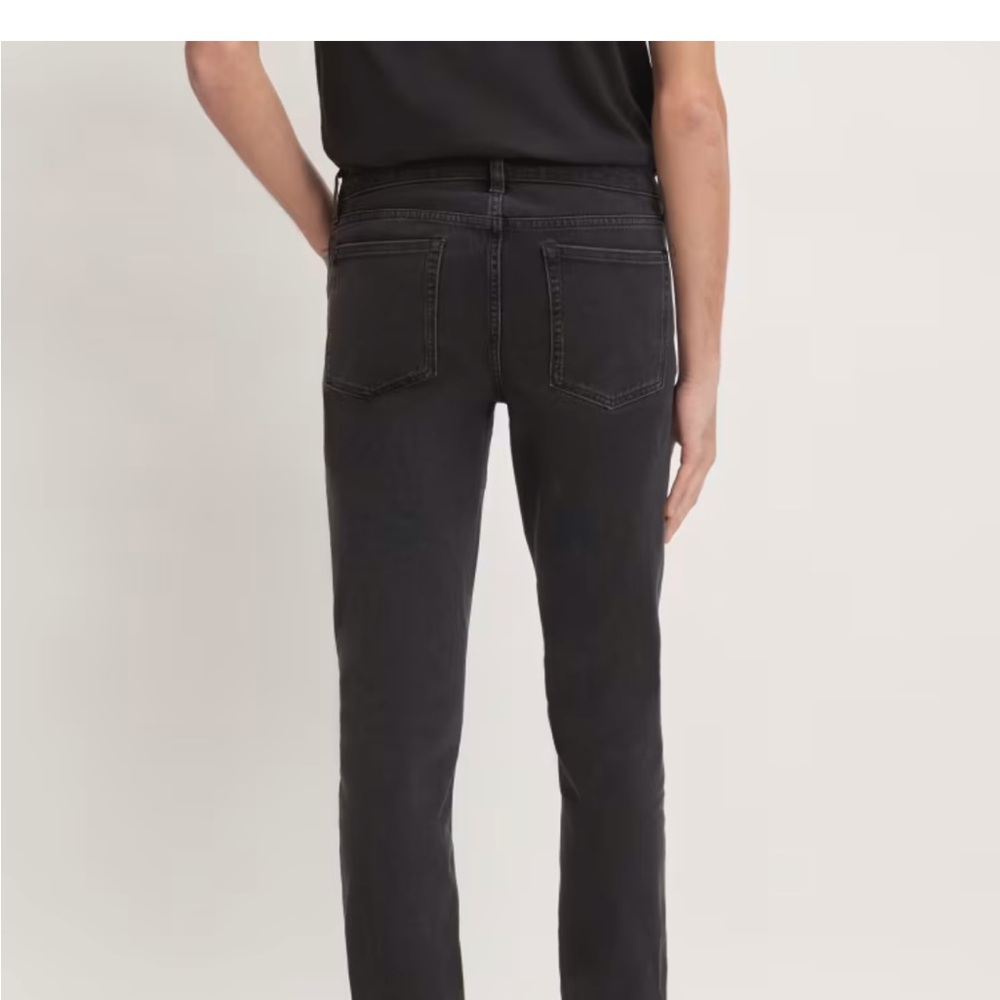 Everlane Uniform Slim 4 Way stretch Organic Washed Black Jeans